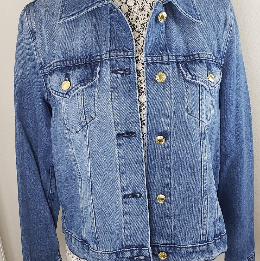 Michael Kors Classic Cotton Denim Jacket - Picture 6 of 16